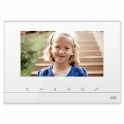 ABB-free@home Touch Indoor Video Station, 7", White (Open Box)