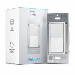Aeotec Z-Wave Plus V2 Illumino On/Off Wall Switch, Gen7 -FIBARO Home Automation System Sales 2023 AEZWA038 media 004